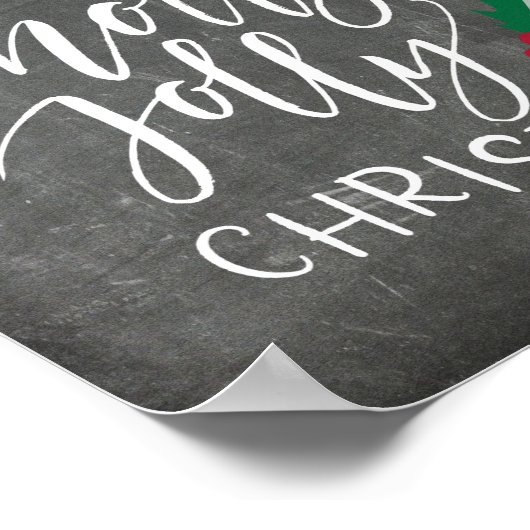 Heb een Holly Jolly Kerstmis Poster (Hoek)