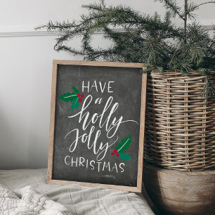Heb een Holly Jolly Kerstmis Poster