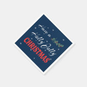 Heb een Holly Jolly Kerstmis Servet (Hoek)