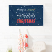 Heb een Holly Jolly Kerstmis Spandoek (Insitu)