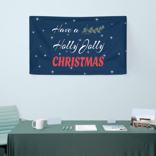 Heb een Holly Jolly Kerstmis Spandoek (Beurs)