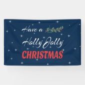 Heb een Holly Jolly Kerstmis Spandoek (Horizontaal)