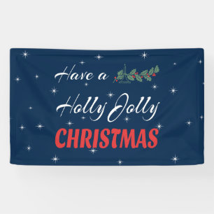 Heb een Holly Jolly Kerstmis Spandoek