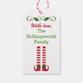 Heb een Holly Jolly Kerstmis - Zelfgemaakt Cadeaulabel (Achterkant)