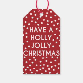 Heb een Holly Jolly Label met kerstcadeau Cadeaulabel