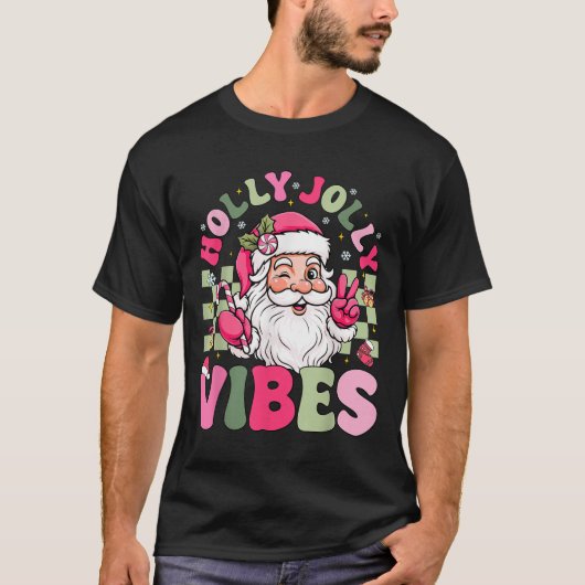 Heb een Holly Xmas Jolly Christmas Coquette Vibes T-shirt (Voorkant)