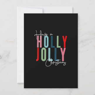 Heb een Holly Xmas Jolly kerstregenboog_1 Kaart