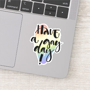 Heb een homedag sticker