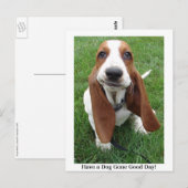 Heb een hond die een goede dag is! Briefkaart (Voorkant / Achterkant)