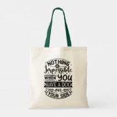 Heb een Hond op uw Side Quote Tote Bag (Achterkant)