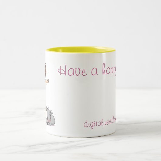 Heb een hopdag!! tweekleurige koffiemok (Center)