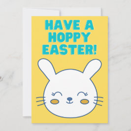Heb een Hoppy Easter Funny Humorous Bunny Konijn Feestdagenkaart