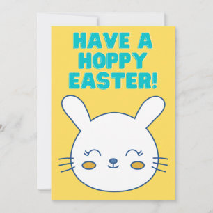 Heb een Hoppy Easter Funny Humorous Bunny Konijn Feestdagenkaart