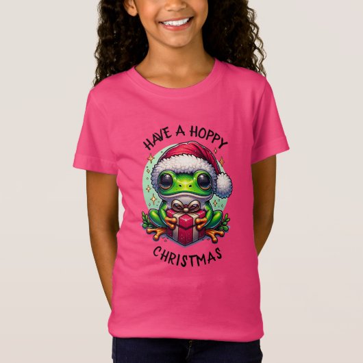 Heb een hoppy kerst | Kikkerbilletjes T-shirt (Voorkant)