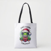 Heb een hoppy kerst | Kikkerbilletjes Tote Bag (Voorkant)