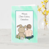 Heb een "Hoppy"-paaskaart Kaart (Gele Bloem)