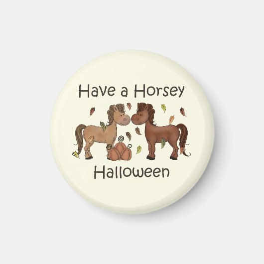 Heb een Horsey Halloween Magnet (Voorkant)