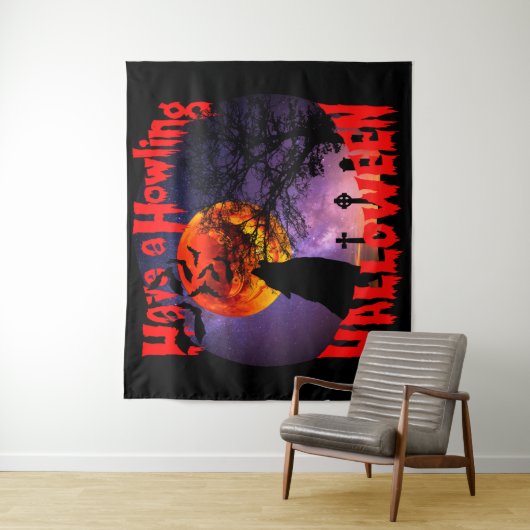 Heb een Howling Halloween Wandkleed (In situ)