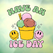 Heb Een Ijsdag Raamsticker (Vel 3)