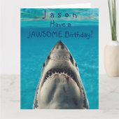 Heb een Jawsome Birthday Shark Kaart (Voorkant)