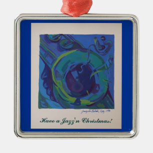 Heb een Jazz kerstmis Metalen Ornament