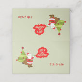 Heb een Jolly Kerstkerstkerstkerstman Plaatskaartje (Buitenkant ongevouwen)