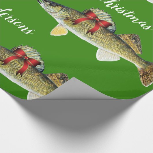 "Heb een Jolly Walleye Kerstmis" Cadeaupapier (Hoek)