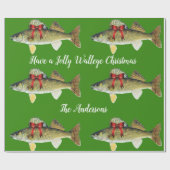"Heb een Jolly Walleye Kerstmis" Cadeaupapier (Vlak)