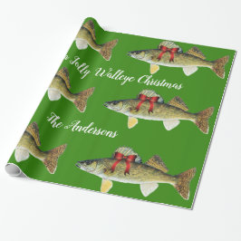 "Heb een Jolly Walleye Kerstmis" Cadeaupapier