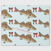 "Heb een Jolly Walleye Kerstmis" Cadeaupapier (Vlak)