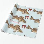 "Heb een Jolly Walleye Kerstmis" Cadeaupapier (Uitgerold)