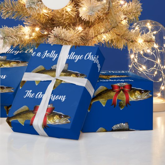 "Heb een Jolly Walleye Kerstmis" Cadeaupapier (Feestdagen)