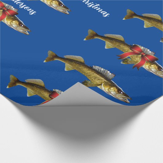 "Heb een Jolly Walleye Kerstmis" Cadeaupapier (Hoek)