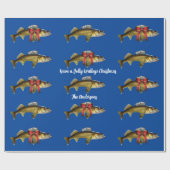 "Heb een Jolly Walleye Kerstmis" Cadeaupapier (Vlak)