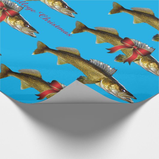 "Heb een Jolly Walleye Kerstmis" Cadeaupapier (Hoek)