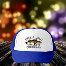 "Heb een Jolly Walleye Kerstmis" Trucker Pet
