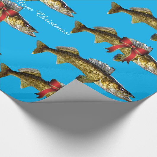 "Heb een Jolly Walleye kerstpapier" Cadeaupapier (Hoek)
