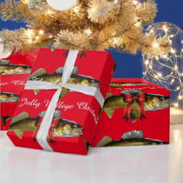 "Heb een Jolly Walleye kerstpapier" Cadeaupapier