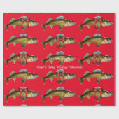 "Heb een Jolly Walleye kerstpapier" Cadeaupapier (Vlak)
