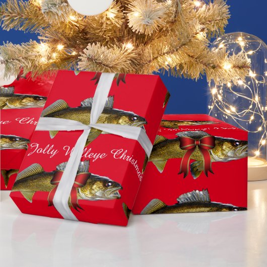 "Heb een Jolly Walleye kerstpapier" Cadeaupapier (Feestdagen)