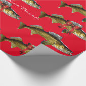 "Heb een Jolly Walleye kerstpapier" Cadeaupapier (Hoek)