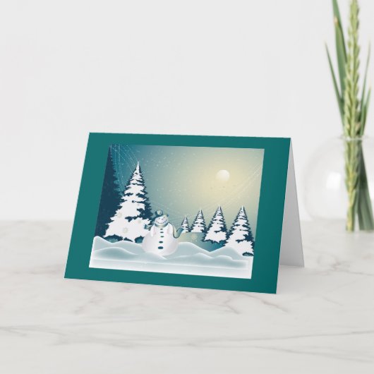 HEB EEN JOYOUS KAART VAN DE SNEEUWMAN VAN HET (Voorkant)