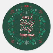 Heb een kerst vol vrolijkheid Stickers