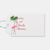 Heb een kerstcadeautje met een beachy cadeaulabel (Achterkant Horizontaal)