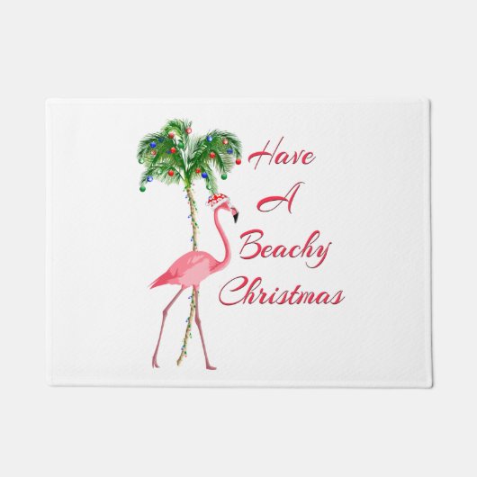 Heb een kerstcadeautje met een beachy deurmat (Voorkant)