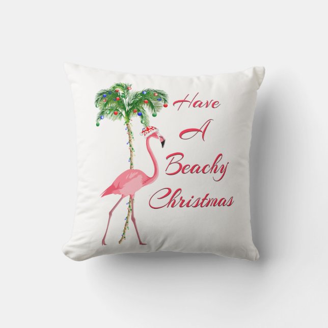 Heb een kerstcadeautje met een beachy kussen (Voorkant)