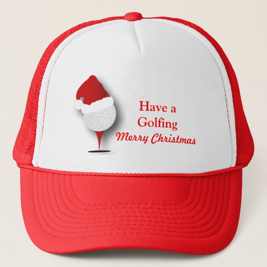 Heb een 🏌️ ‍ ♂️ Kerstmis Trucker Pet (Voorkant)
