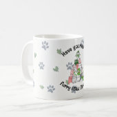 Heb een klein harig Kerstmis Koffiemok (Voorkant links)