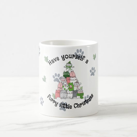 Heb een klein harig Kerstmis Koffiemok (Center)