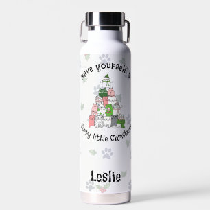 Heb een klein pluizig Kerstmis Waterfles